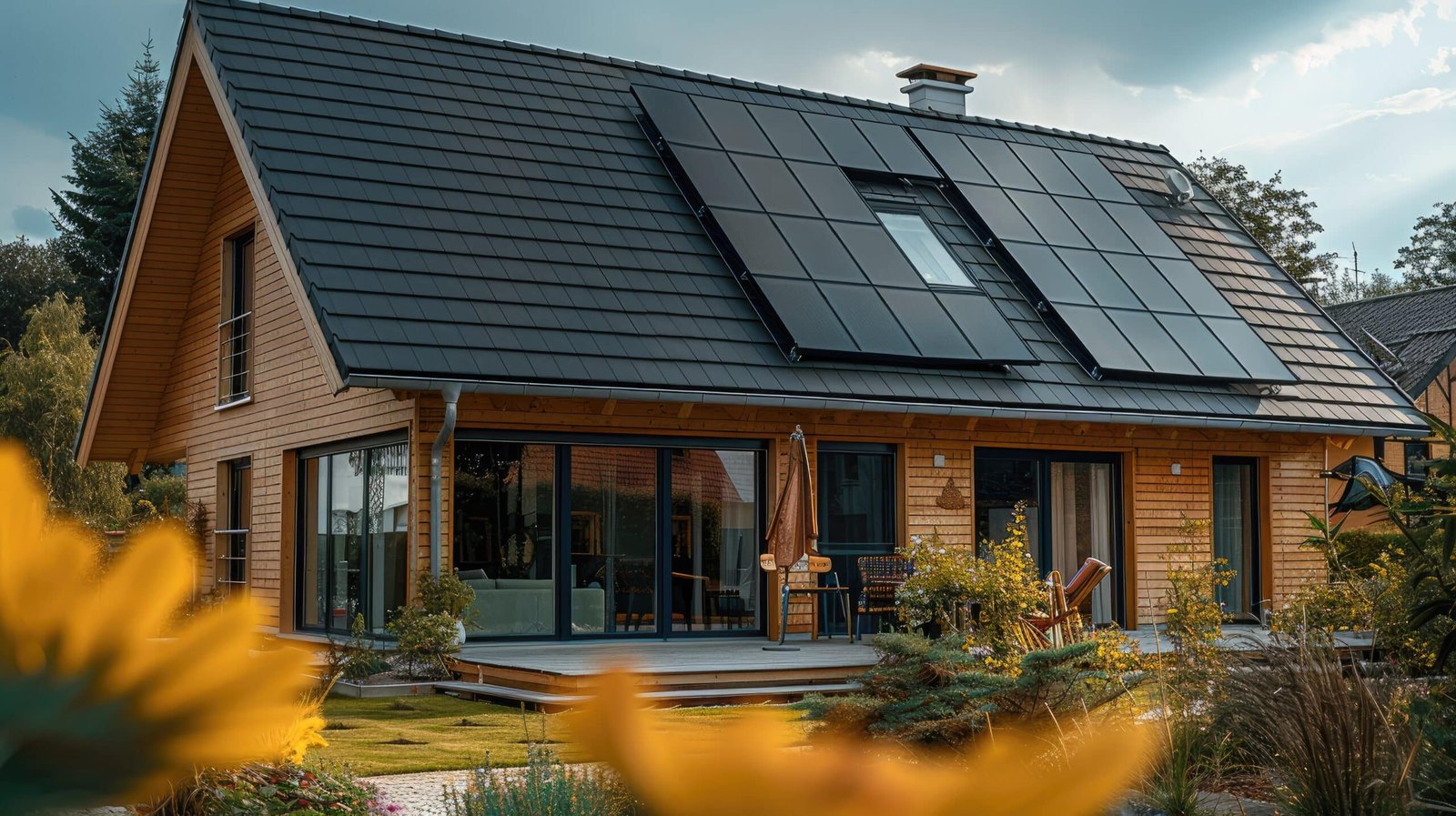 Panneau solaire à Gex